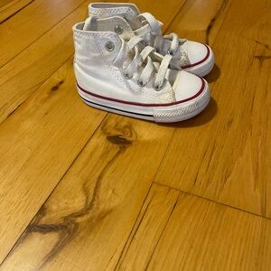 Converse Kids White High-Top Sneakers